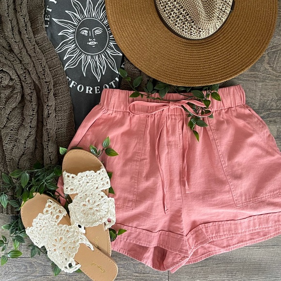 The House Of Gentry Pants - ROSE Cotton Drawstring Shorts